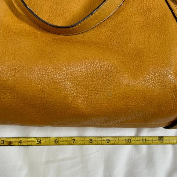 Coach Alexandra Yellow Leather 15273 handbag satchel-style tote - Picture 10 of 12